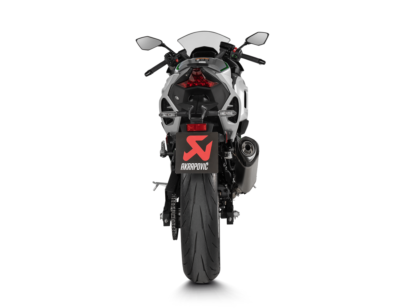 Akrapovič Uitlaat - Kawasaki Ninja 7 / Z7 Hybrid 2 & meer - Slip-On Line (Titanium)