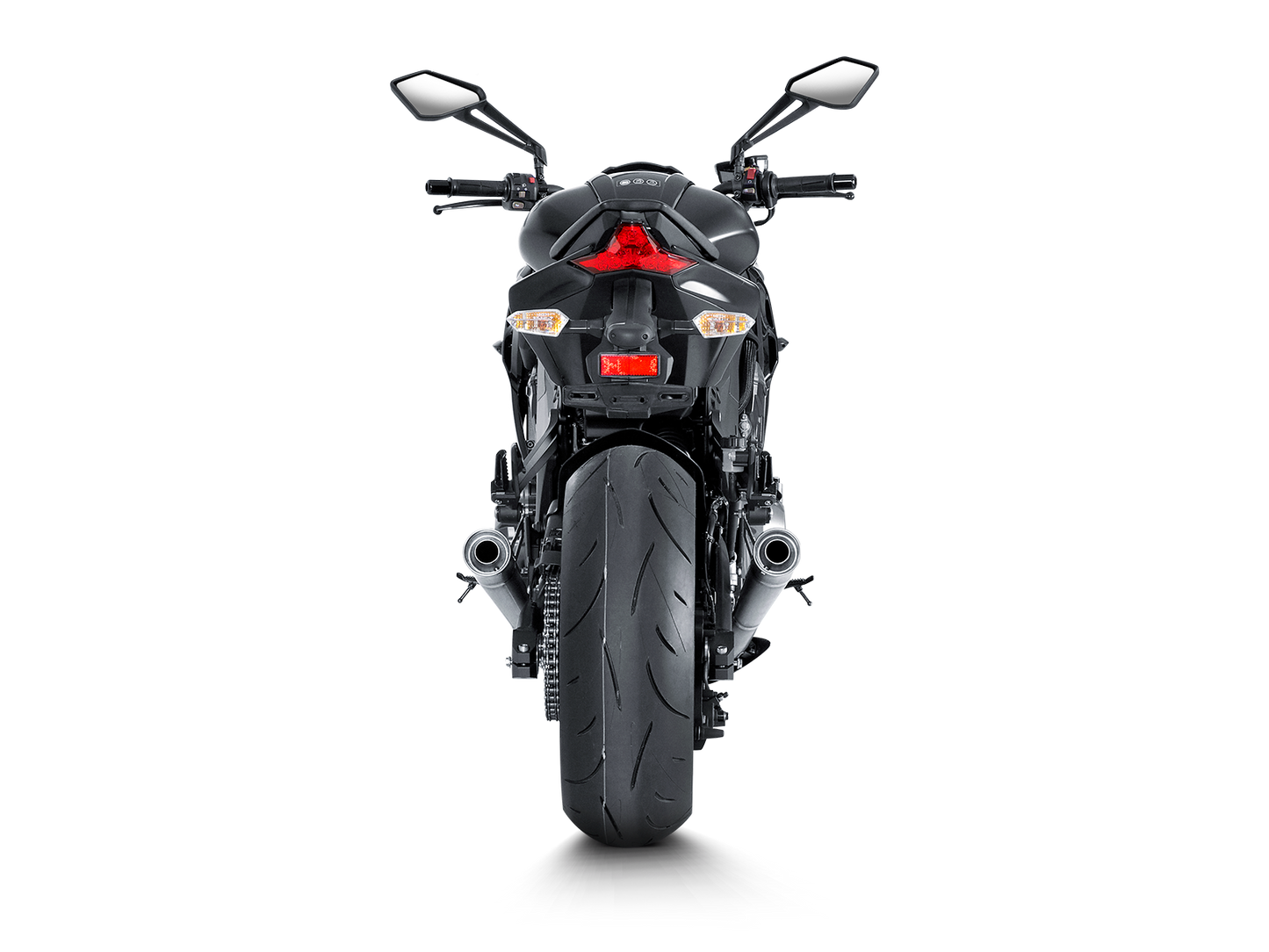 Akrapovič Uitlaat - Kawasaki Z1000 2014-2020 | Z1000SX / Ninja 1000 2014-2020 - Slip-On Line (Titanium) - Motor Accessoires