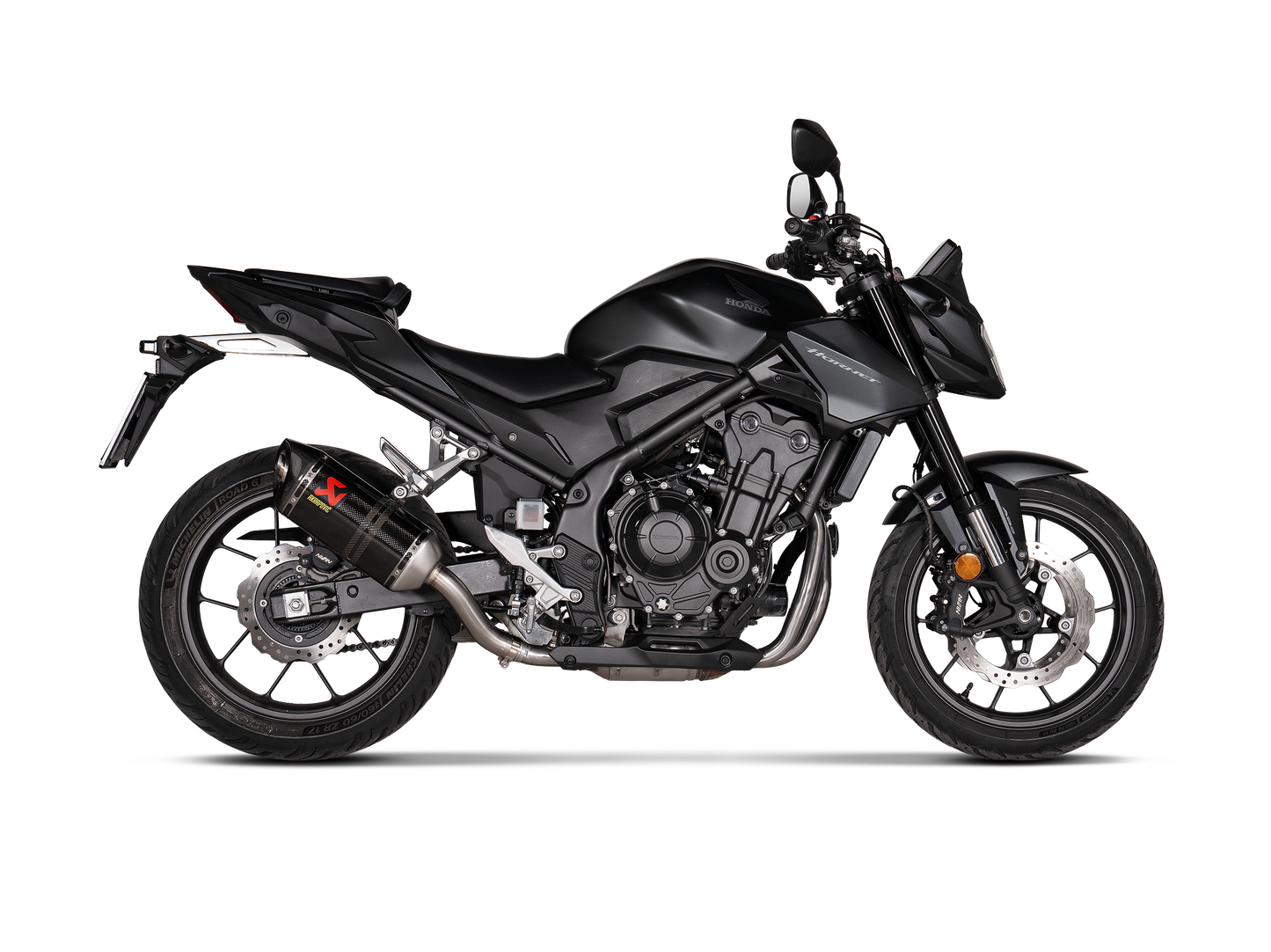 Akrapovič Uitlaat - Honda CB400/500X 2020-2024 | CB500 Hornet 2024-2026 | CB500F 2020-2024 | CBR400/500 R 2020-2026 | NX500 2024-2026 - Slip-On Line (Carbon) - Motor Accessoires