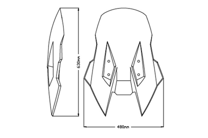 Vervangingsruit Touring Puig Suzuki Dl1050/Xt/De '20-
