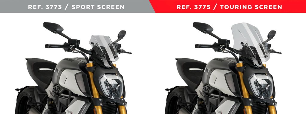 Vervangingsruit Naked Bike Sport Puig Ducati Diavel 1260 '19-
