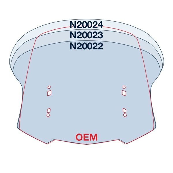 Vervangingsruit National Cycle Vstream Low Licht Getint Honda Gl1800 '18-