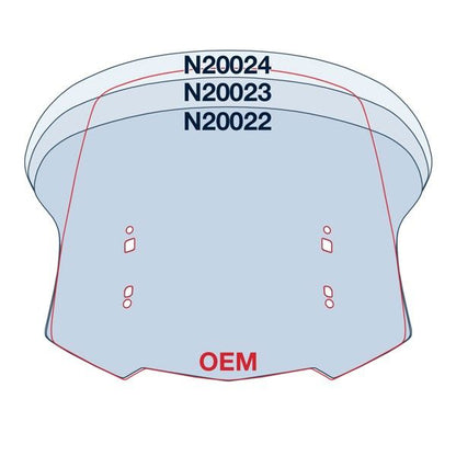 Vervangingsruit National Cycle Vstream Low Licht Getint Honda Gl1800 '18-