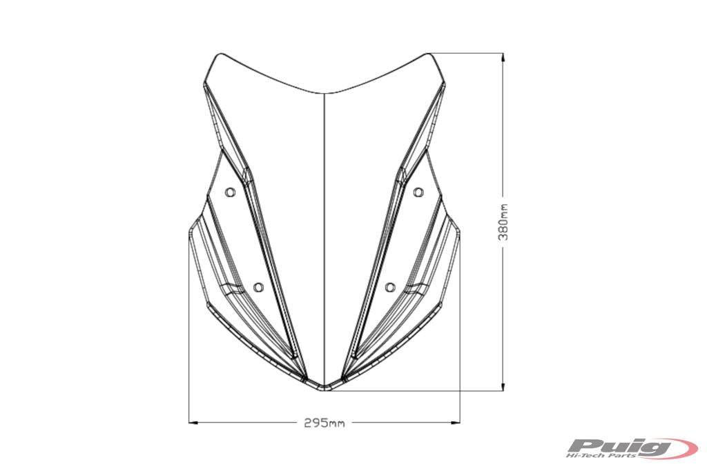 Vervangingsruit Sport Puig Honda Nc750X '21-24