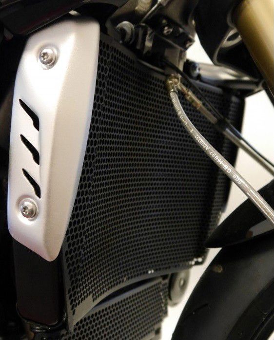 Radiator/Oliekoeler Cover Set Zwart Evotech Performance Triumph Speed Triple Rs '18-20