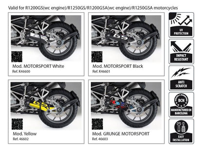 Cardan protection sticker Uniracing BMW R1200GS/ADV / BMW R1250GS/ADV wit