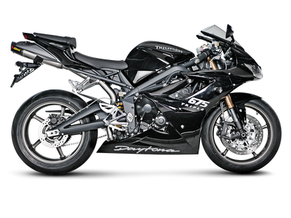 Akrapovič Uitlaat - Triumph Daytona 675 2006-2008 & meer - Slip-On Line (Titanium) 06-08