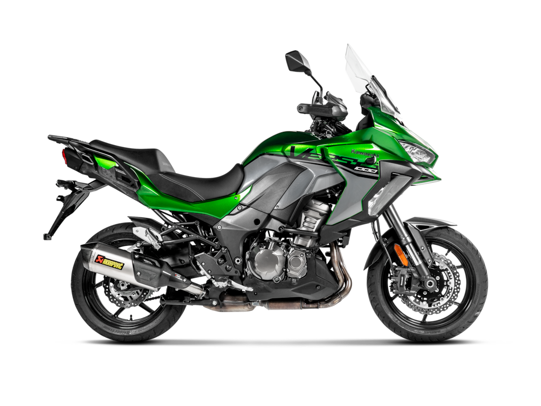Akrapovic Uitlaat - Motor Accessoires - Kawasaki Versys 1000 - 2019 t/m 2024 - Slip-On Line (Titanium)