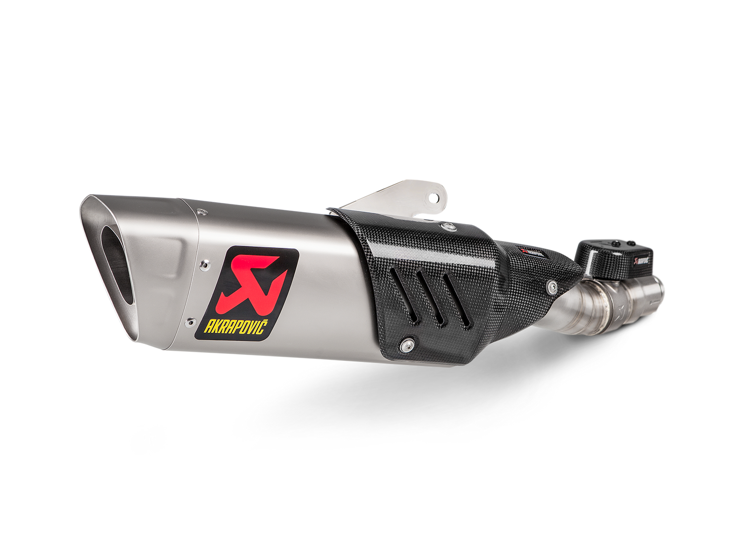 Akrapovič Uitlaat - Yamaha R6 2017-2024 - Slip-On Line (Titanium) - Motor Accessoires