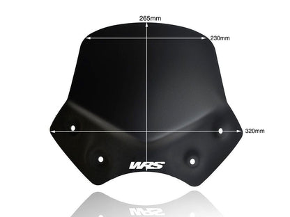 WRS Windscherm - BMW R1200R 2010-2014 - Sport - Transparant / Mat Zwart en meer