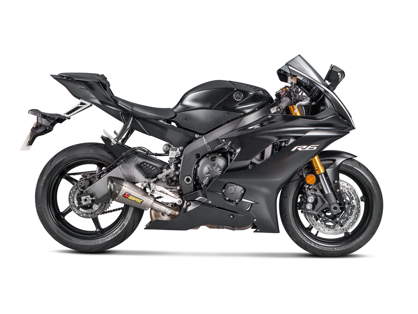 Akrapovič Uitlaat - Yamaha R6 2010-2016 | R6 2017-2026 - Slip-On Line (Titanium) - Motor Accessoires