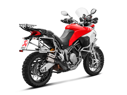 Akrapovič Uitlaat - Ducati Multistrada 1200 Enduro 2017-2018 | Multistrada 1260 Enduro 2019-2020 | Multistrada 950 / 950 S / V2 / V2 S 2017-2020 - Slip-On Line (Titanium) - Motor Accessoires