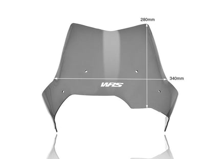 WRS Windscherm - BMW F650GS 2010-2012 | F800GS 2010-2017 - Sport - Donker Getint / Mat Zwart