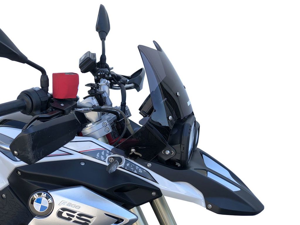 WRS Windscherm - BMW F650GS 2010-2012 | F800GS 2010-2017 - Sport - Donker Getint / Mat Zwart