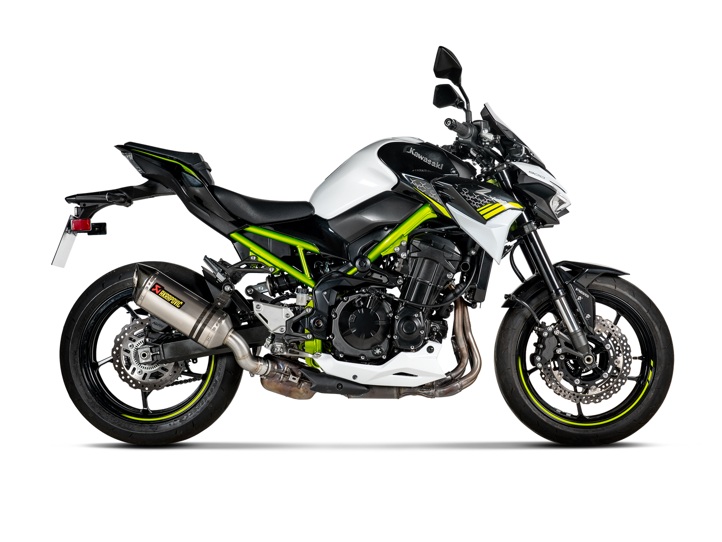 Akrapovič Uitlaat - Kawasaki Z900 2017-2019 | Z900 (A2) 2018-2024 - Slip-On Line (Titanium) - Motor Accessoires