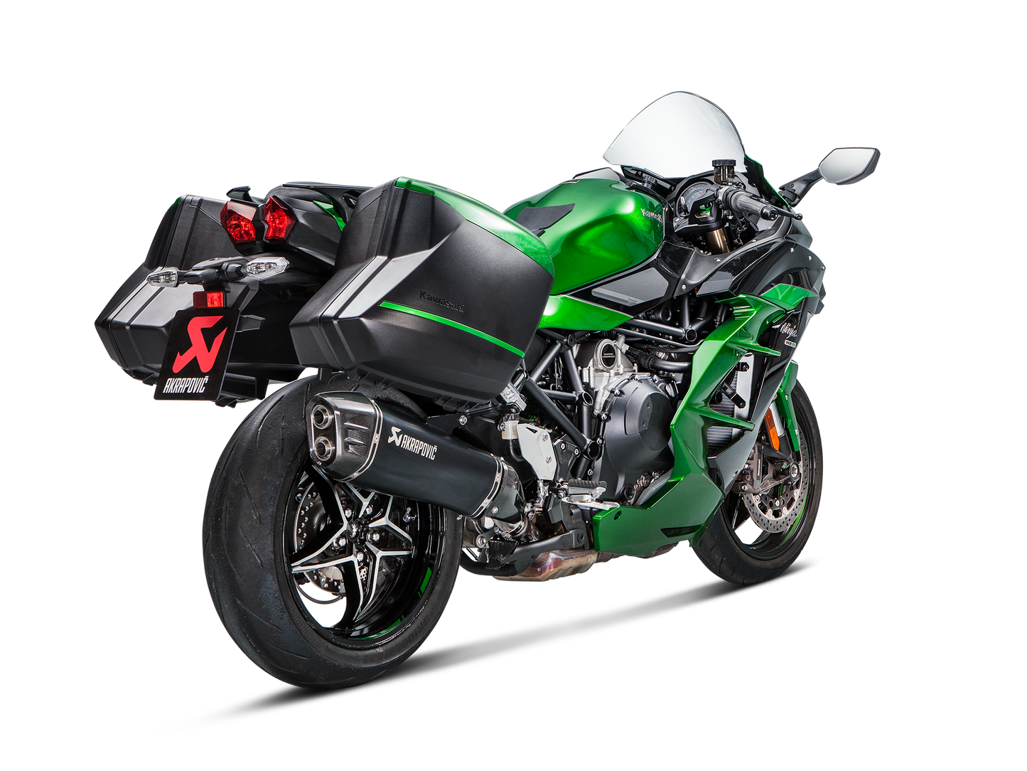 Akrapovič Uitlaat - Kawasaki Ninja H2 SX 2018-2020 - Slip-On Line (Titanium)