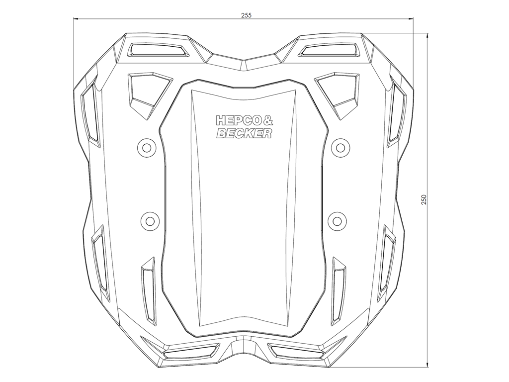 Topdrager Smartrack Zwart Hepco&Becker Bmw Bmw R Ninet '14-16