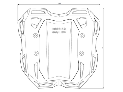 Topdrager Smartrack Zwart Hepco&Becker Bmw Bmw R Ninet '14-16