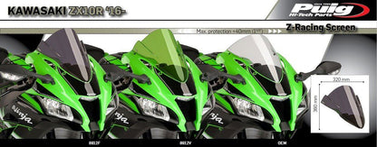Vervangingsruit Puig Jetstream Kawasaki Zx10-R '16-20