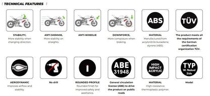 Puig D12 Zijspoilers - Honda X-ADV 2025-2026 - Zwart / Mat Zwart en meer