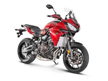 Akrapovič Uitlaat - Yamaha MT-07/FZ-07 2014-2020 | TRACER 700 / GT 2016-2019 | XSR 700 / XTribute 2016-2020 - Racing Line (Titanium) MT-07 - Motor Accessoires