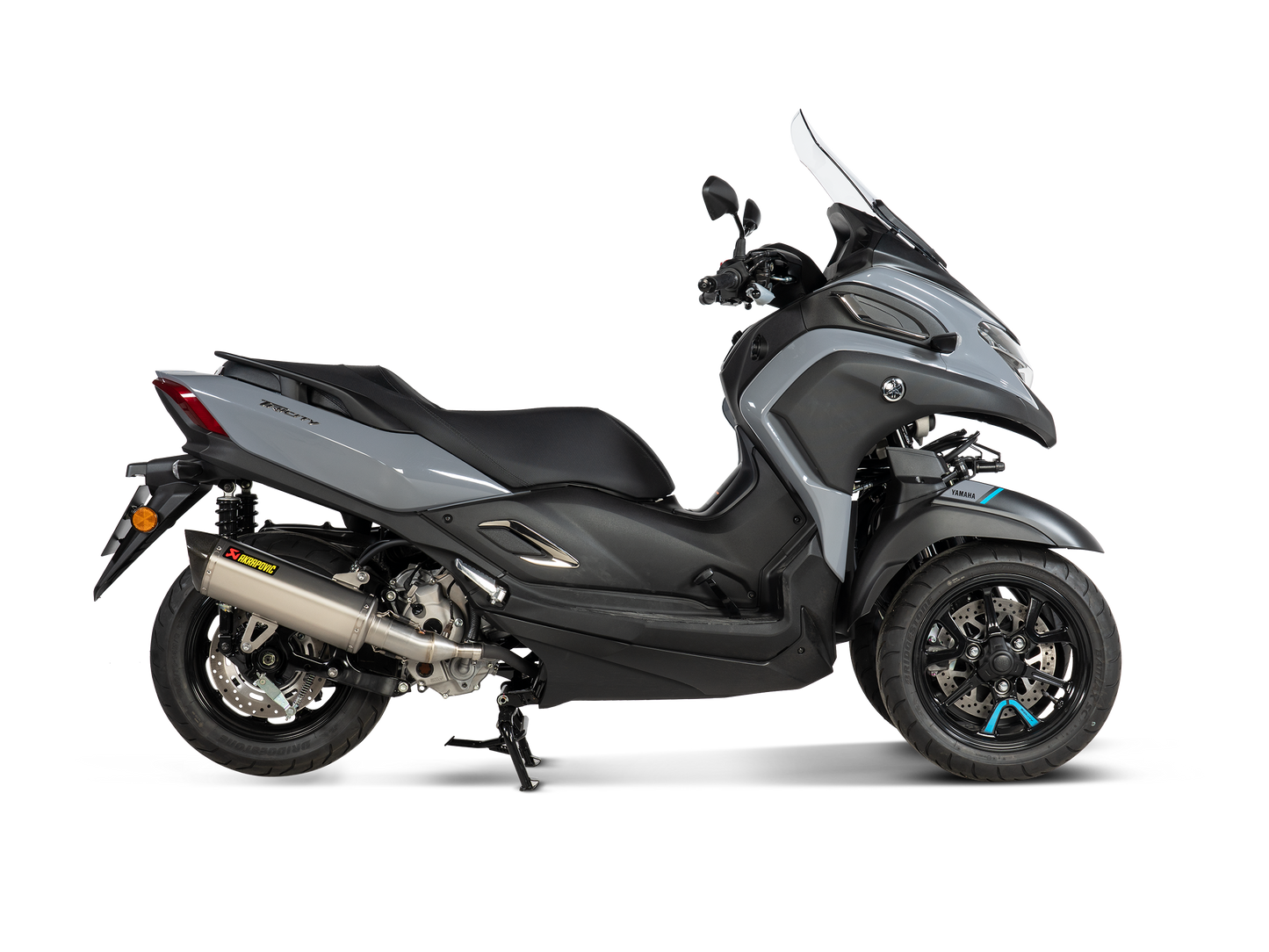 Akrapovič Uitlaat - Yamaha Tricity 300 2021-2024 | XMAX 300 2021-2024 - Slip-On Line (SS) - Motor Accessoires