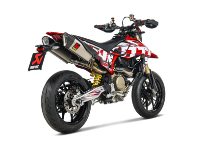 Akrapovič Uitlaat - Ducati Hypermotard 698 Mono / RVE 2024-2026 - Slip-On Line (Titanium) - Motor Accessoires