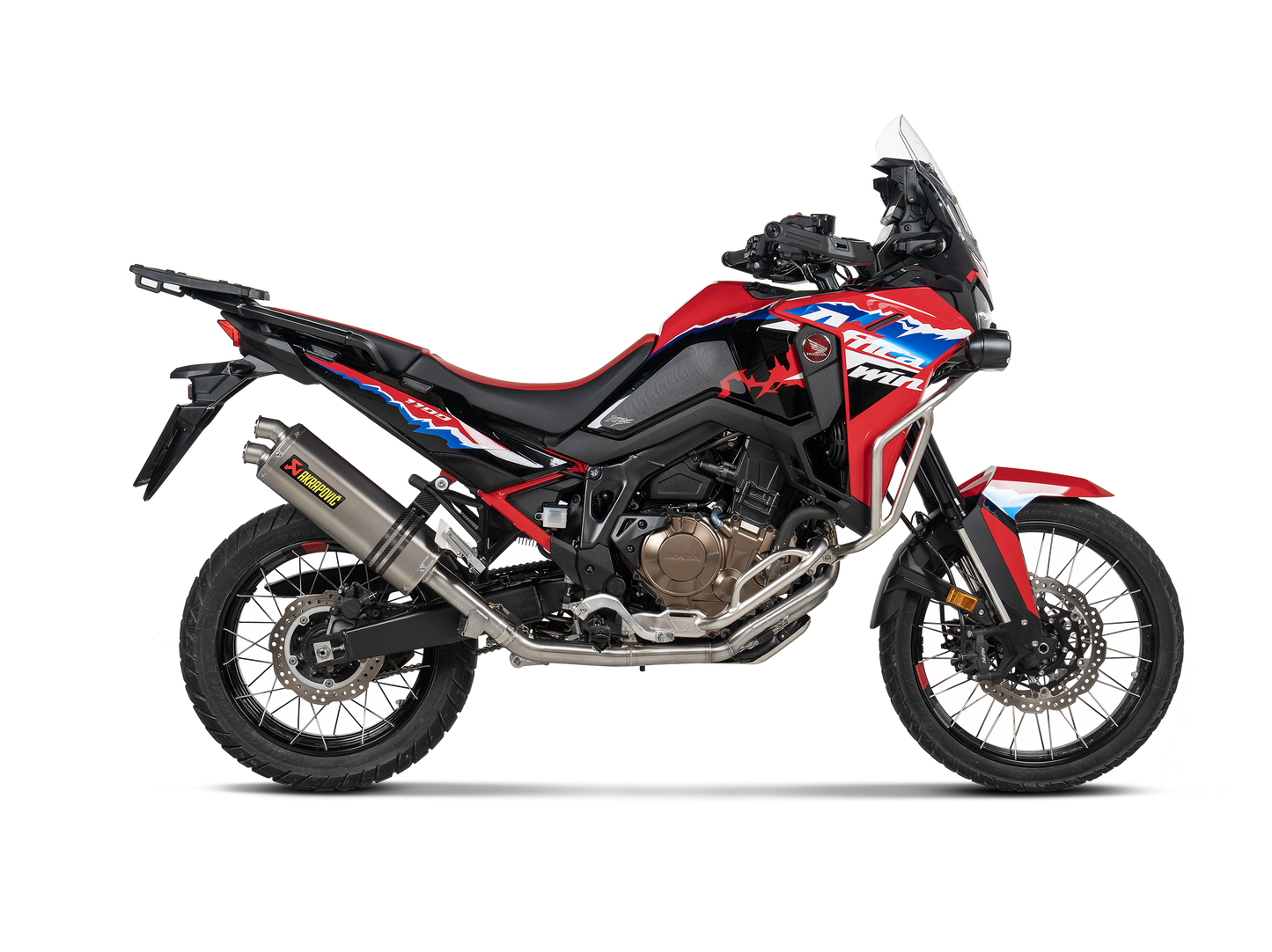 Akrapovič Uitlaat - Honda CRF1100L Africa Twin Adventure Sports 2020-2026 - Racing Line (Titanium) - for Adventure Sports - Motor Accessoires