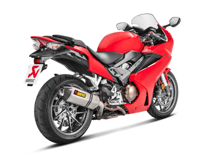 Akrapovič Uitlaat - Honda VFR800F 2017-2020 | VFR800X Crossrunner 2017-2020 - Slip-On Line (Titanium) - Motor Accessoires