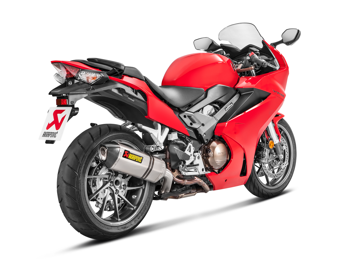 Akrapovič Uitlaat - Honda VFR800F 2017-2020 & meer - Slip-On Line (Titanium)