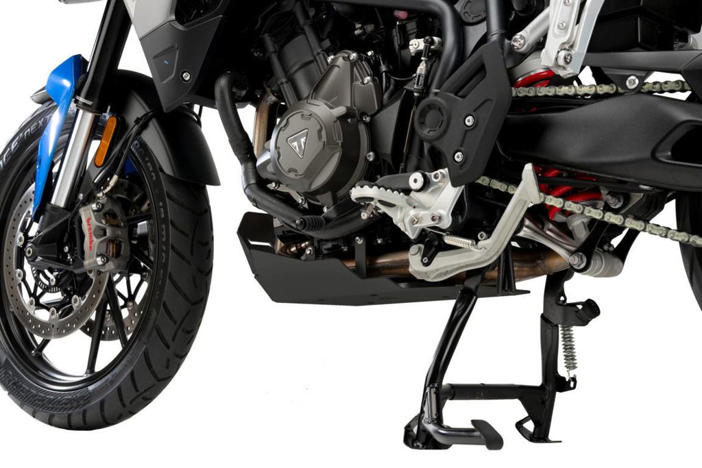 Carterplaat Zwart Aluminium Puig Triumph Tiger 900 Modellen