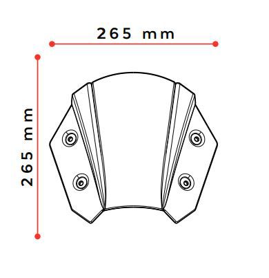 Vervangingsruit Sport Puig Honda Nx500 '24-