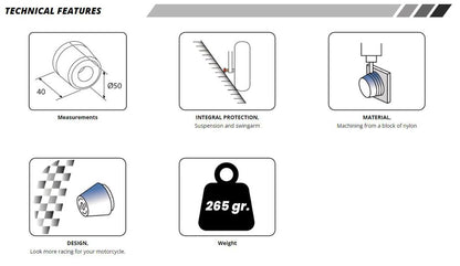 Achterasprotector Puig CF Moto 450NK '23-