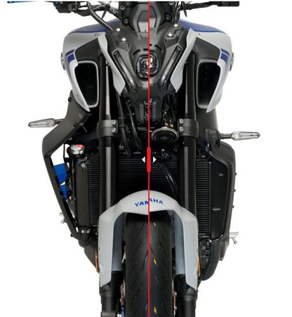 Puig Downforce Zijspoilers - Yamaha MT-09 2021-2023 | MT-09 SP 2021-2023 - Zwart / Rood en meer