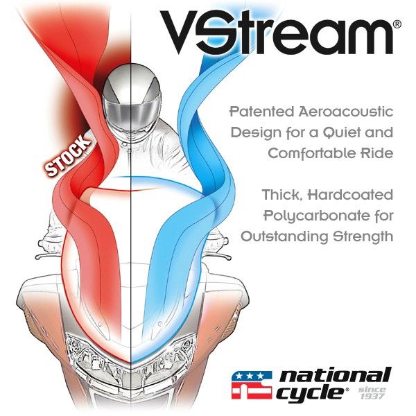Vervangingsruit National Cycle Vstream Low Licht Getint Honda Gl1800 '18-