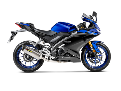 Akrapovič Uitlaat - Yamaha MT-125 2020-2020 | R125 2019-2020 | YZF-R15 2019-2020 - Racing Line (Titanium) - Motor Accessoires