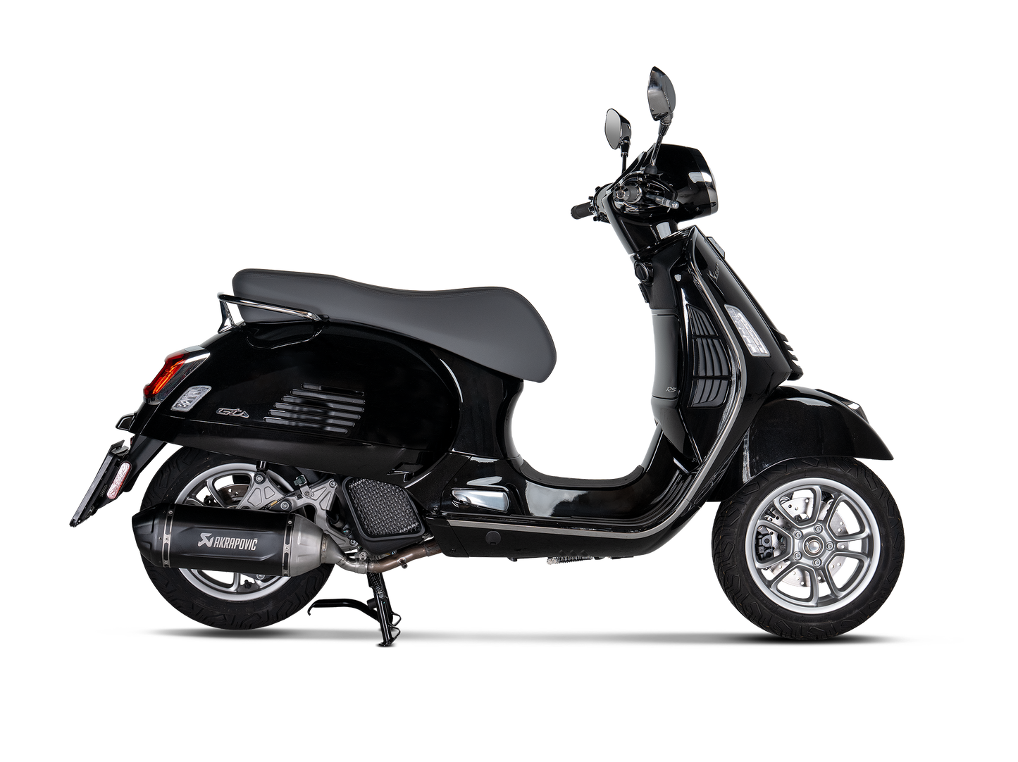 Akrapovič Uitlaat - Vespa GTS 125 / Super / SuperSport / SuperTech 2024-2026 - Slip-On Line (SS) - Motor Accessoires