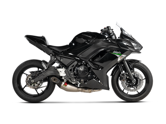 Akrapovič Uitlaat - Kawasaki Ninja 650 2021-2026 & meer - Racing Line (Titanium)