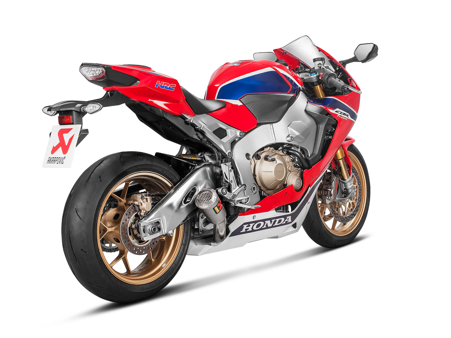 Akrapovič Uitlaat - Honda CBR1000RR 2017-2019 | CBR1000RR ABS 2017-2019 | CBR1000RR SP / SP2 2017-2019 - Slip-On Line (Titanium) - Motor Accessoires