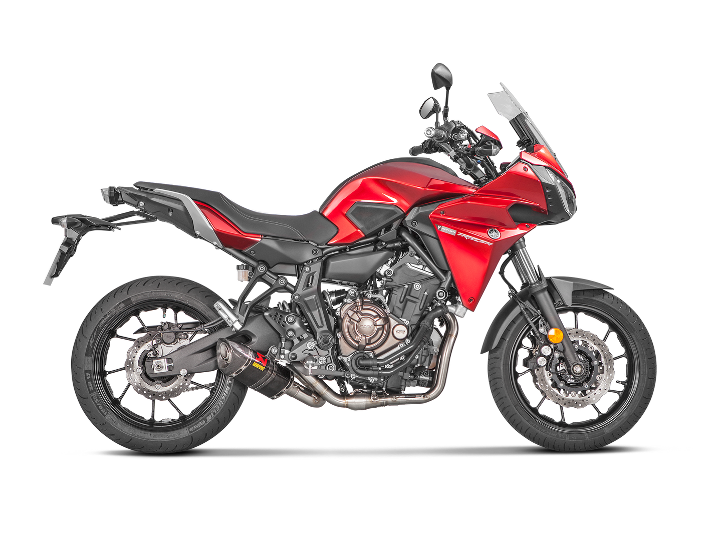 Akrapovič Uitlaat - Yamaha MT-07/FZ-07 2014-2026 | Tracer 7 / GT 2020-2026 | XSR 700 / XTribute 2016-2026 - Racing Line (Carbon) - Motor Accessoires