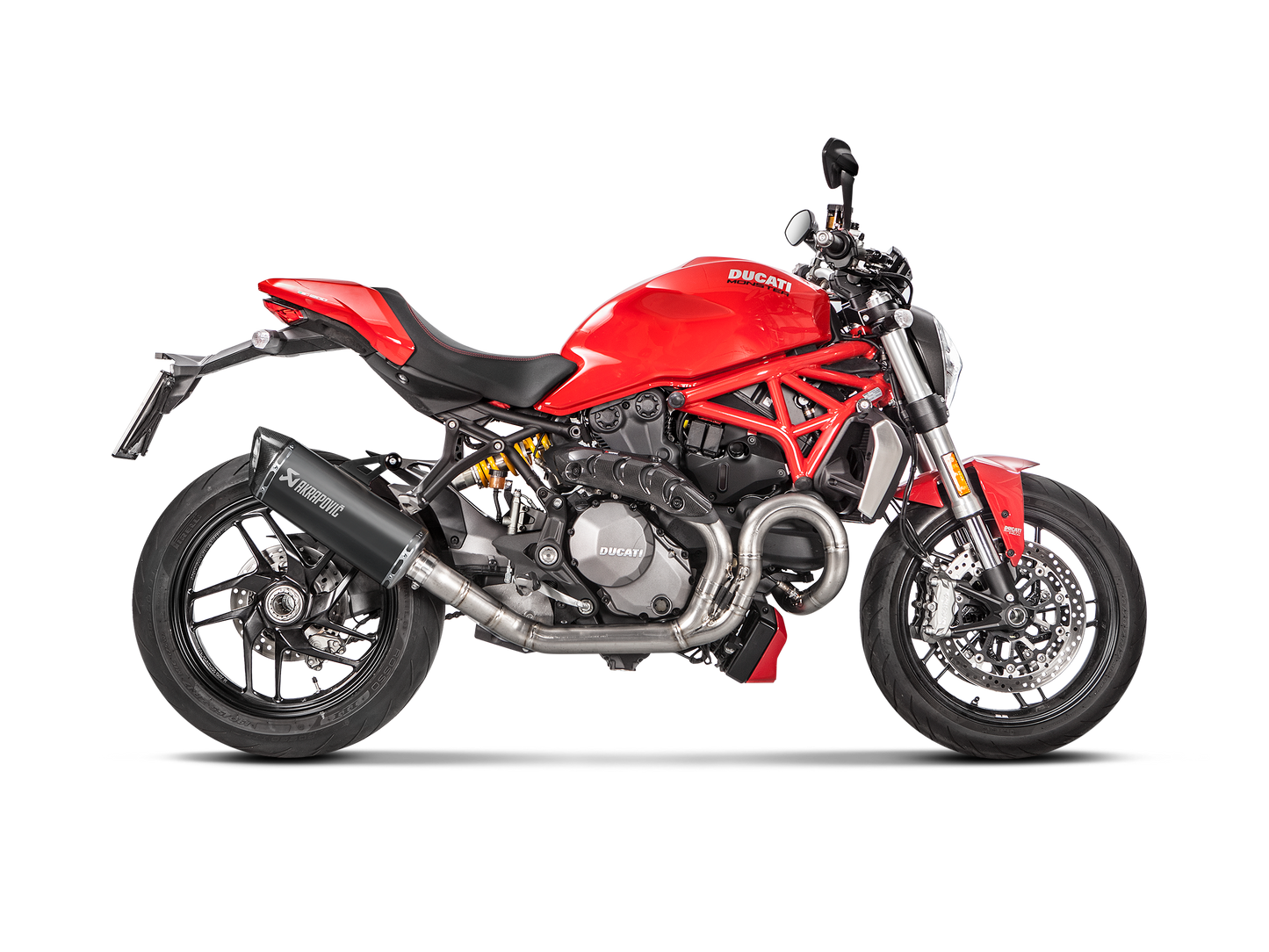 Akrapovič Uitlaat - Ducati Monster 1200 R 2017-2020 | Monster 1200/1200S 2017-2020 | Monster 821 2017-2020 - Slip-On Line (Titanium) - Motor Accessoires