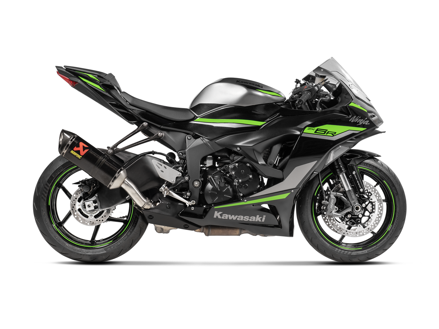Optionele Akrapovič Uitlaat Accessoires - Kawasaki Ninja ZX-6R 2009-2026 | Ninja ZX-6R 636 2013-2020 - Muffler bracket (Carbon) - Motor Accessoires