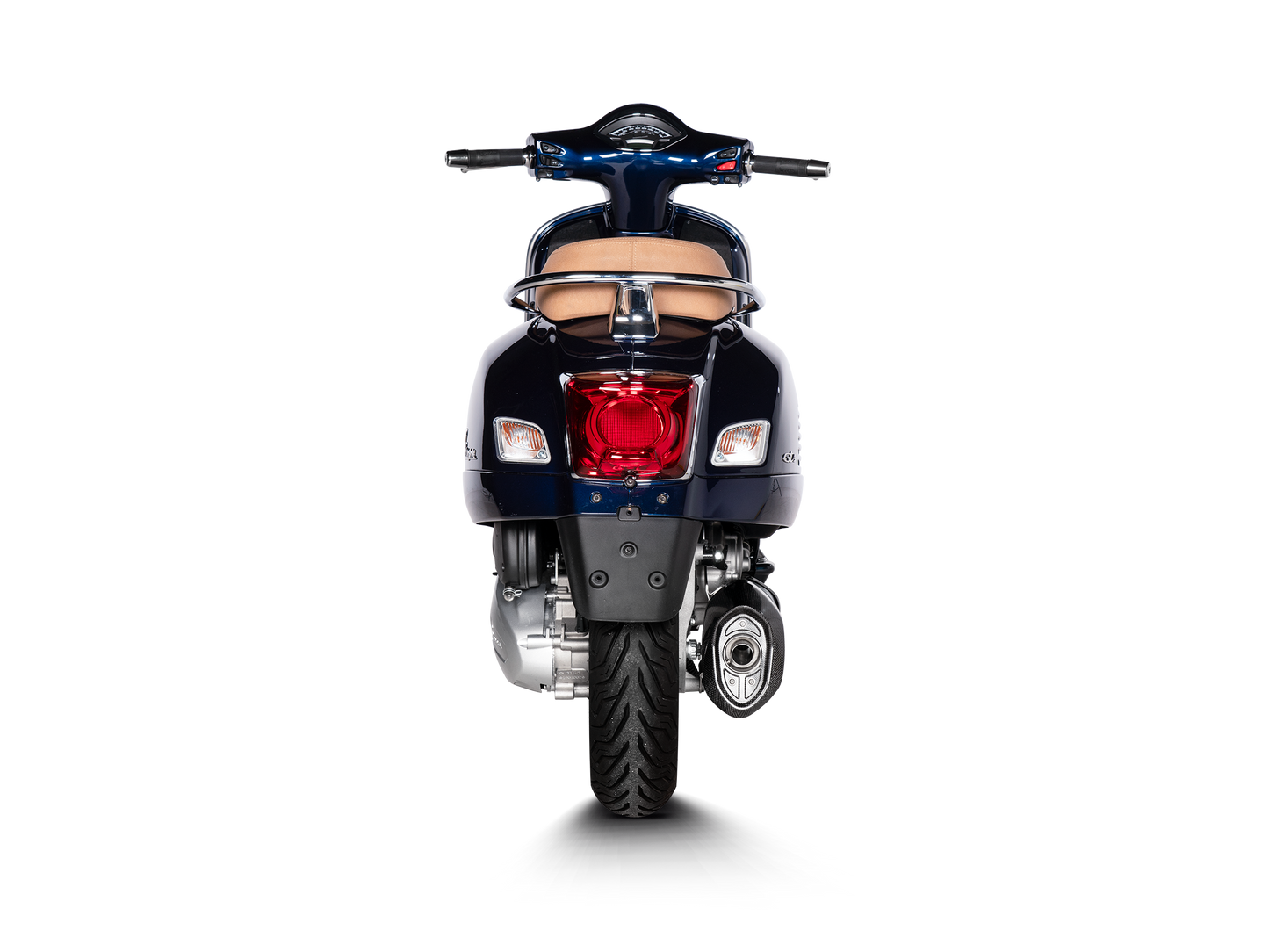 Akrapovič Uitlaat - Vespa GTS Super 300 / Sei Giorni / Tech 2021-2024 - Slip-On Line (SS) - Motor Accessoires