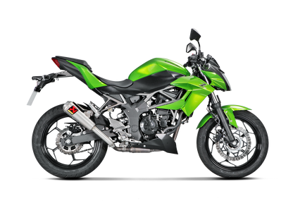 Akrapovič Uitlaat - Kawasaki Ninja 125 / Z125 (11kW) 2019-2024 | Ninja 250SL 2015-2017 | Z250SL 2015-2017 - Slip-On Line (Titanium) - Motor Accessoires
