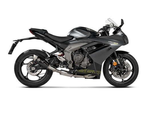 Akrapovič Uitlaat - Triumph Daytona 660 2024-2026 & meer - Racing Line (Titanium)