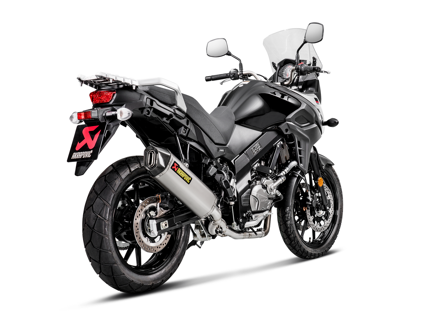 Akrapovič Uitlaat - Suzuki V-STROM 650 2017-2024 - Racing Line (Titanium)