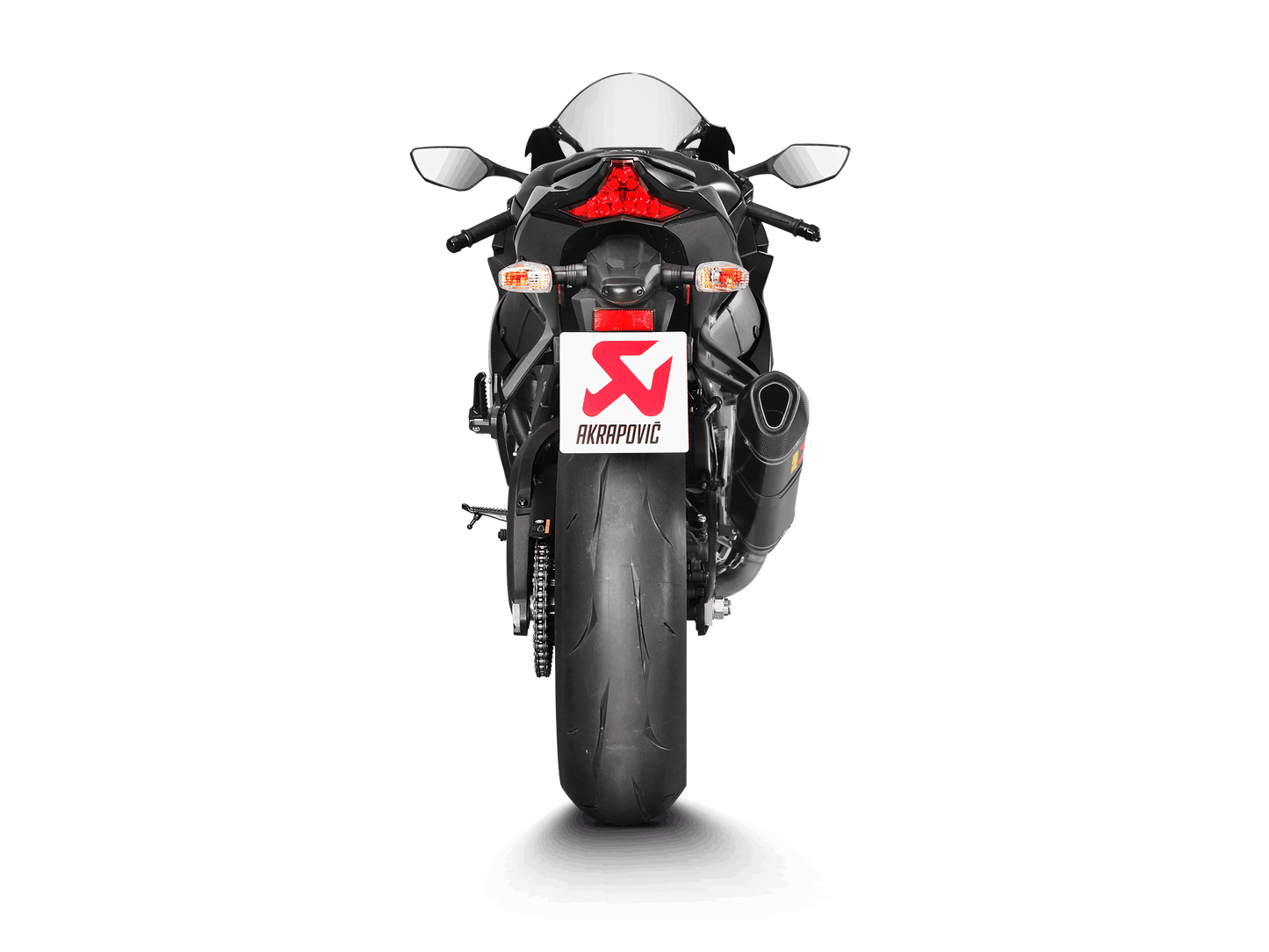 Optionele Akrapovič Uitlaat Accessoires - Kawasaki Ninja ZX-10R 2016-2020 | Ninja ZX-10R SE 2018-2020 | Ninja ZX-10RR 2017-2020 - Muffler bracket with Muffler clamp (Carbon) - Motor Accessoires