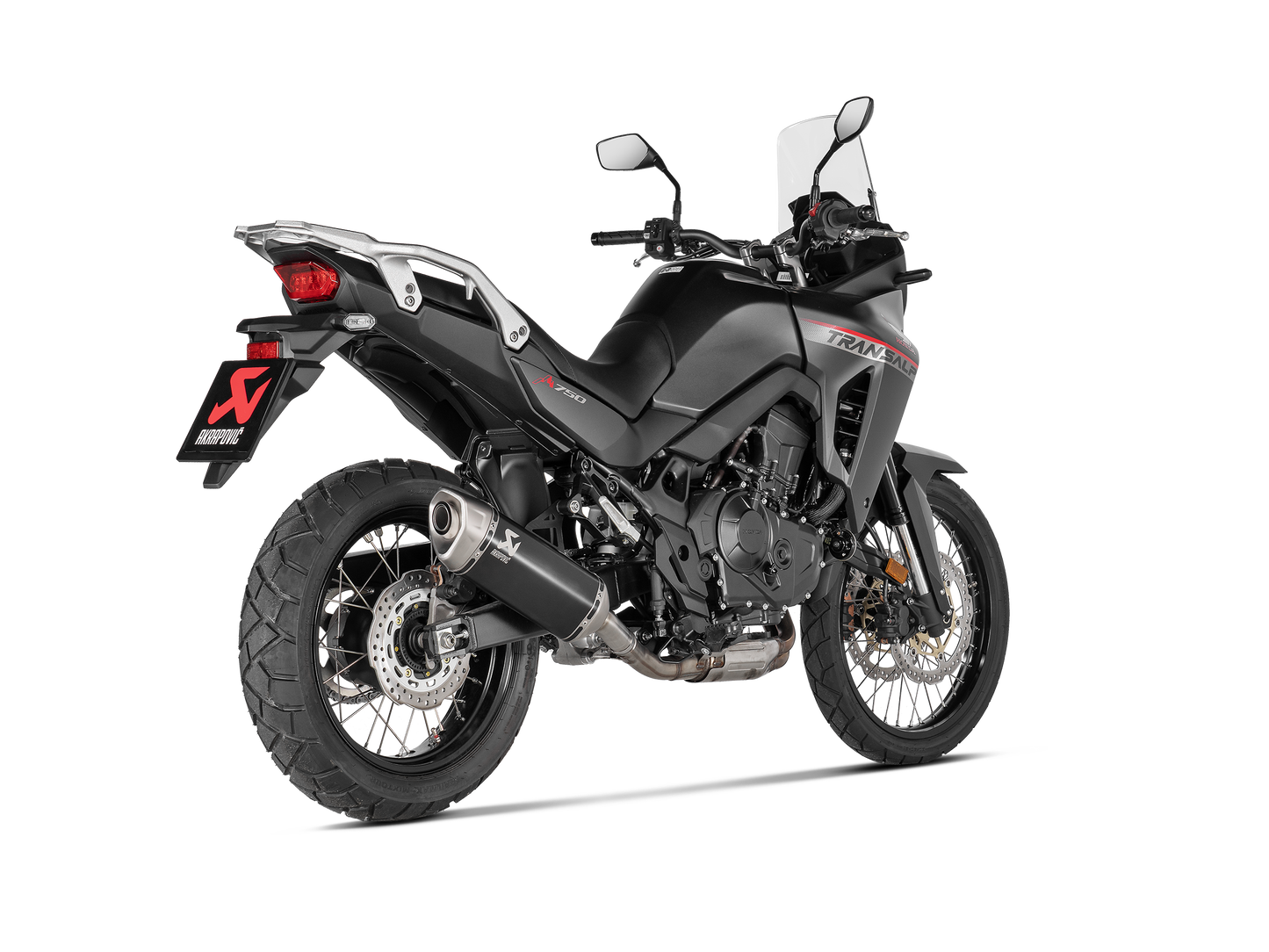 Akrapovič Uitlaat - Honda XL750 Transalp 2023-2026 - Slip-On Line (Titanium) - Motor Accessoires