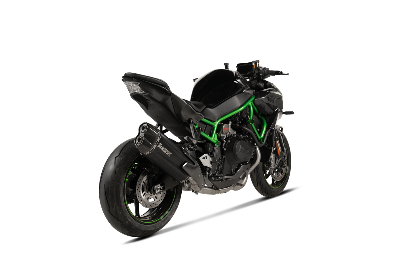 Akrapovič Uitlaat - Kawasaki Z H2 2020-2024 - Slip-On Line (Titanium) - Motor Accessoires