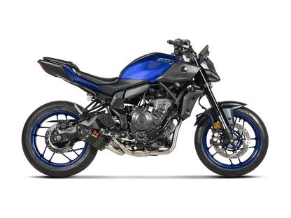 Akrapovič Uitlaat - Yamaha MT-07/FZ-07 2014-2026 | Tracer 7 / GT 2020-2026 | XSR 700 / XTribute 2016-2026 - Racing Line (Carbon) - Motor Accessoires